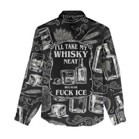 Whisky Neat Women Casual Shirt Vintage Bold Statement Design