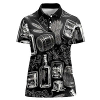 Whisky Neat Women Polo Shirt Vintage Bold Statement Design