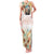 Santorini Greece Family Matching Tank Maxi Dress and Hawaiian Shirt Sunset Village Print and Mediterranean Geometric Pattern