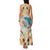 Santorini Greece Family Matching Tank Maxi Dress and Hawaiian Shirt Sunset Village Print and Mediterranean Geometric Pattern
