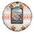 Santorini Greece Spare Tire Cover Sunset Village Print and Mediterranean Geometric Pattern