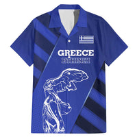 Greek Pride Family Matching Mermaid Dress and Hawaiian Shirt with Ancient Sculpture and National Map Graphic