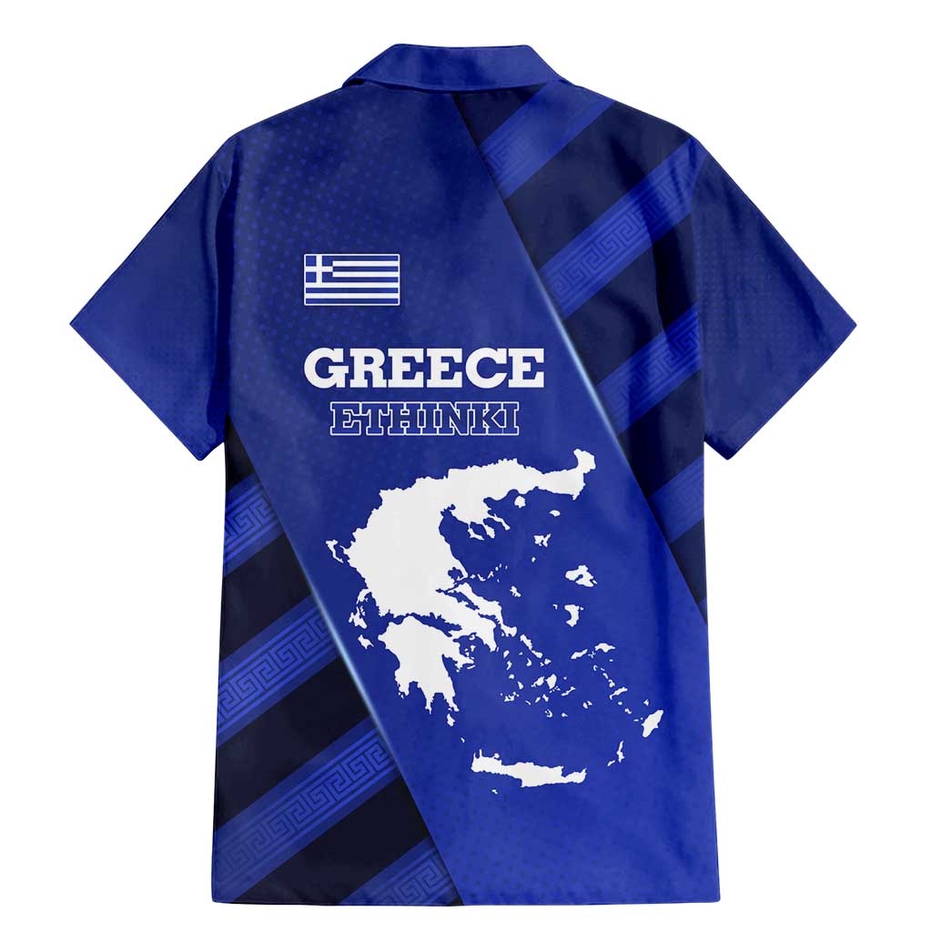Greek Pride Family Matching Mermaid Dress and Hawaiian Shirt with Ancient Sculpture and National Map Graphic