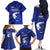 Greek Pride Family Matching Off The Shoulder Long Sleeve Dress and Hawaiian Shirt with Ancient Sculpture and National Map Graphic