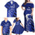 Greek Pride Family Matching Off Shoulder Maxi Dress and Hawaiian Shirt with Ancient Sculpture and National Map Graphic