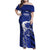Greek Pride Family Matching Off Shoulder Maxi Dress and Hawaiian Shirt with Ancient Sculpture and National Map Graphic
