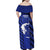 Greek Pride Family Matching Off Shoulder Maxi Dress and Hawaiian Shirt with Ancient Sculpture and National Map Graphic