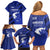 Greek Pride Family Matching Off Shoulder Short Dress and Hawaiian Shirt with Ancient Sculpture and National Map Graphic