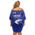 Greek Pride Family Matching Off Shoulder Short Dress and Hawaiian Shirt with Ancient Sculpture and National Map Graphic