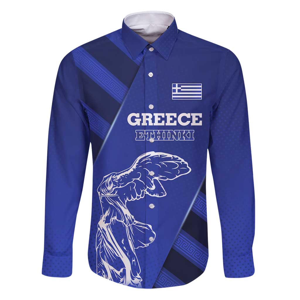 Greek Pride Family Matching Puletasi and Hawaiian Shirt with Ancient Sculpture and National Map Graphic