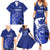 Greek Pride Family Matching Summer Maxi Dress and Hawaiian Shirt with Ancient Sculpture and National Map Graphic