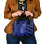 Greek Pride Shoulder Handbag with Ancient Sculpture and National Map Graphic