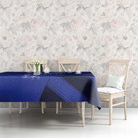 Greek Pride Tablecloth with Ancient Sculpture and National Map Graphic