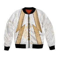 Hellas Athletic Bomber Jacket with Ancient Greek Shield Graphic and Numbered Back