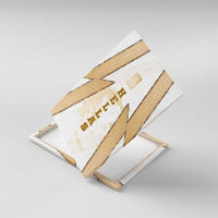 Hellas Athletic Canvas Wall Art with Ancient Greek Shield Graphic and Numbered Back