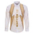 Hellas Athletic Family Matching Off The Shoulder Long Sleeve Dress and Hawaiian Shirt with Ancient Greek Shield Graphic and Numbered Back