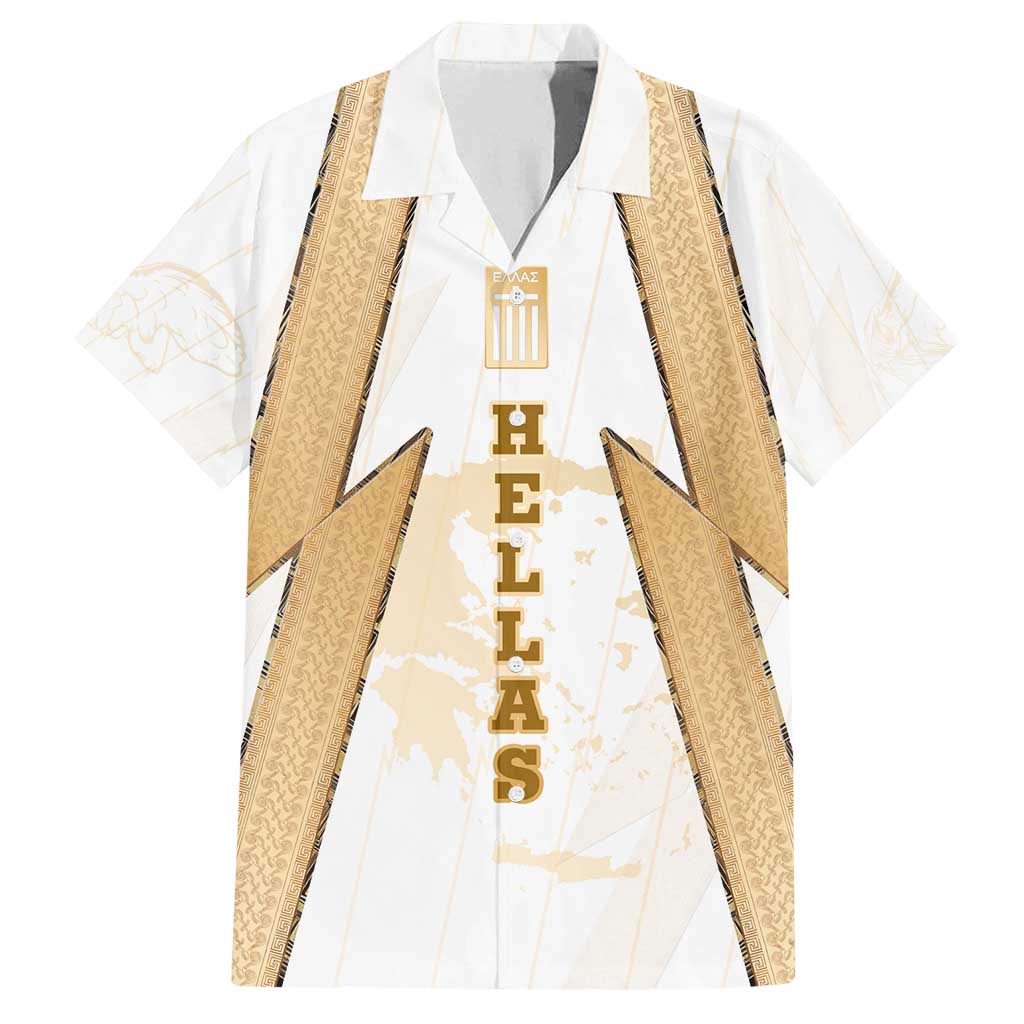 Hellas Athletic Family Matching Puletasi and Hawaiian Shirt with Ancient Greek Shield Graphic and Numbered Back