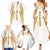 Hellas Athletic Family Matching Summer Maxi Dress and Hawaiian Shirt with Ancient Greek Shield Graphic and Numbered Back