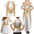 Hellas Athletic Family Matching Summer Maxi Dress and Hawaiian Shirt with Ancient Greek Shield Graphic and Numbered Back
