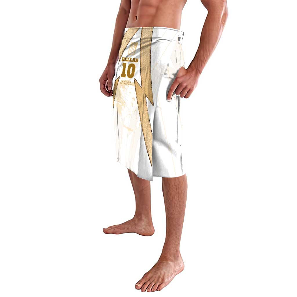 Hellas Athletic Lavalava with Ancient Greek Shield Graphic and Numbered Back