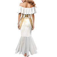 Hellas Athletic Mermaid Dress with Ancient Greek Shield Graphic and Numbered Back