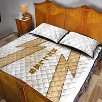 Hellas Athletic Quilt Bed Set with Ancient Greek Shield Graphic and Numbered Back