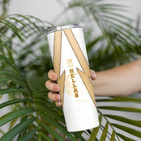 Hellas Athletic Skinny Tumbler with Ancient Greek Shield Graphic and Numbered Back