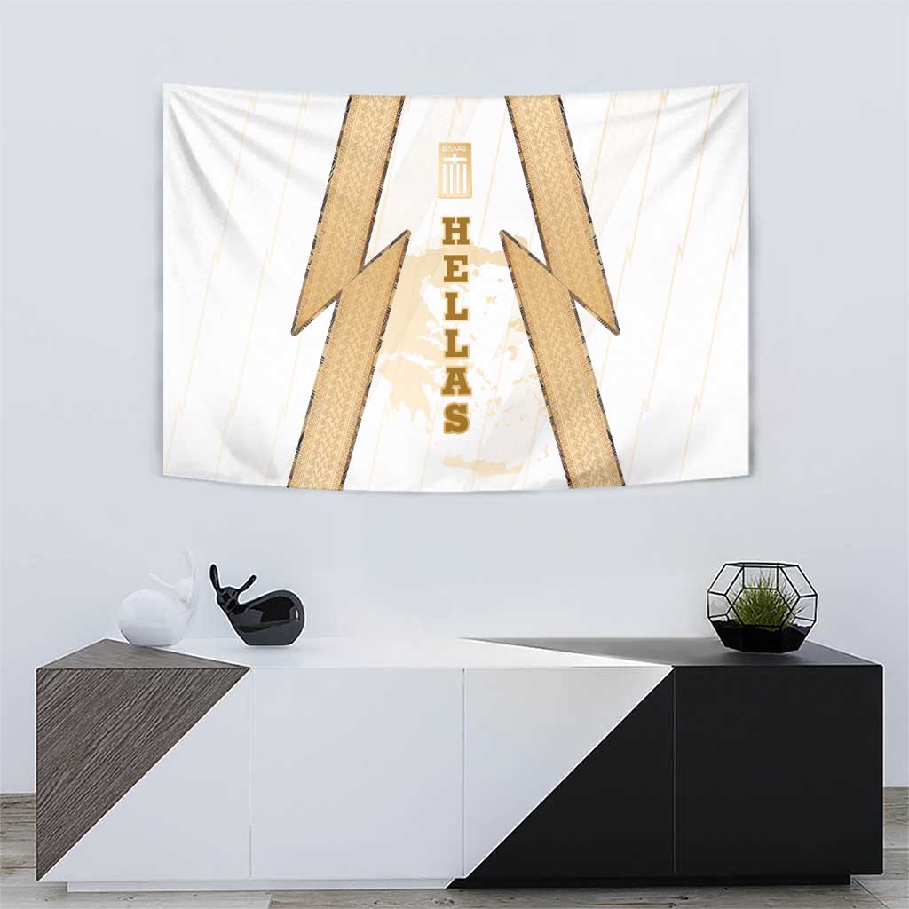 Hellas Athletic Tapestry with Ancient Greek Shield Graphic and Numbered Back