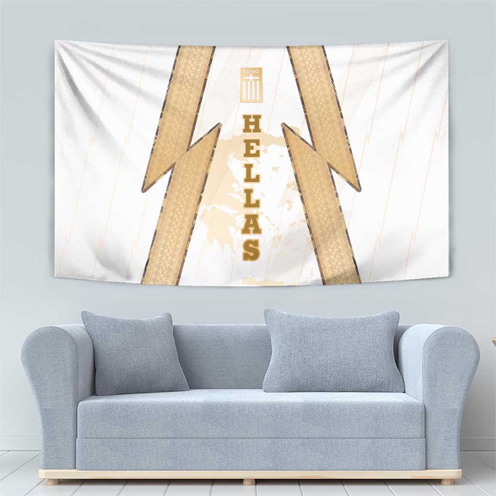 Hellas Athletic Tapestry with Ancient Greek Shield Graphic and Numbered Back