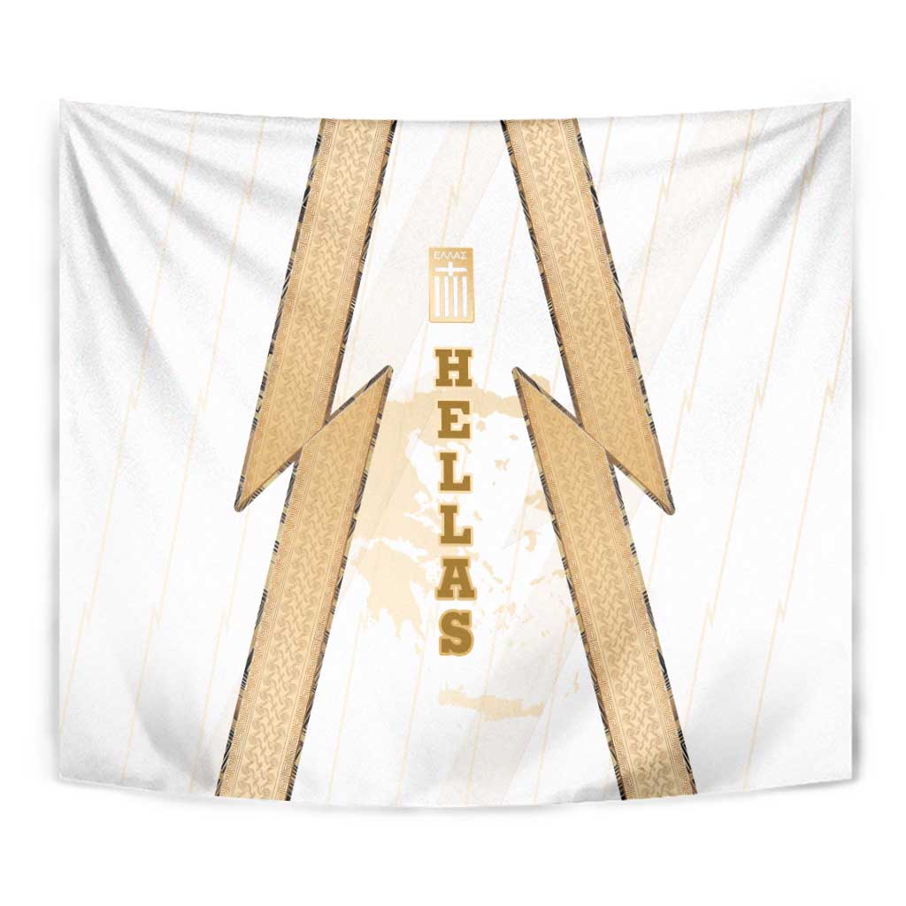 Hellas Athletic Tapestry with Ancient Greek Shield Graphic and Numbered Back