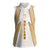 Hellas Athletic Women Sleeveless Polo Shirt with Ancient Greek Shield Graphic and Numbered Back