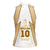 Hellas Athletic Women Sleeveless Polo Shirt with Ancient Greek Shield Graphic and Numbered Back