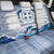 Greece Dolphin Back Car Seat Cover with Greek Key Pattern and Ocean Wave Design