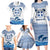Greece Dolphin Family Matching Long Sleeve Bodycon Dress and Hawaiian Shirt with Greek Key Pattern and Ocean Wave Design