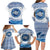 Greece Dolphin Family Matching Long Sleeve Bodycon Dress and Hawaiian Shirt with Greek Key Pattern and Ocean Wave Design