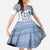 Greece Dolphin Family Matching Off Shoulder Maxi Dress and Hawaiian Shirt with Greek Key Pattern and Ocean Wave Design
