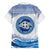 Greece Dolphin Family Matching Short Sleeve Bodycon Dress and Hawaiian Shirt with Greek Key Pattern and Ocean Wave Design