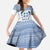 Greece Dolphin Family Matching Summer Maxi Dress and Hawaiian Shirt with Greek Key Pattern and Ocean Wave Design