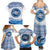 Greece Dolphin Family Matching Summer Maxi Dress and Hawaiian Shirt with Greek Key Pattern and Ocean Wave Design