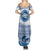 Greece Dolphin Family Matching Summer Maxi Dress and Hawaiian Shirt with Greek Key Pattern and Ocean Wave Design