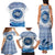 Greece Dolphin Family Matching Tank Maxi Dress and Hawaiian Shirt with Greek Key Pattern and Ocean Wave Design