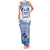Greece Dolphin Family Matching Tank Maxi Dress and Hawaiian Shirt with Greek Key Pattern and Ocean Wave Design
