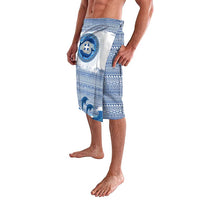 Greece Dolphin Lavalava with Greek Key Pattern and Ocean Wave Design