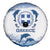 Greece Dolphin Spare Tire Cover with Greek Key Pattern and Ocean Wave Design