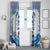 Greece Dolphin Window Curtain with Greek Key Pattern and Ocean Wave Design