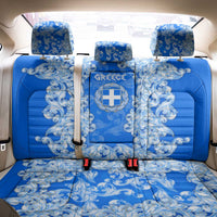 Greece Baroque Pattern Back Car Seat Cover with Greek Flag Crest and Country Map