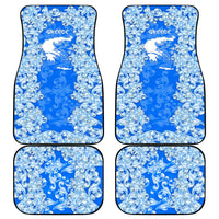 Greece Baroque Pattern Car Mats with Greek Flag Crest and Country Map