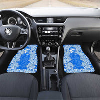 Greece Baroque Pattern Car Mats with Greek Flag Crest and Country Map