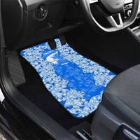 Greece Baroque Pattern Car Mats with Greek Flag Crest and Country Map