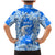 Greece Baroque Pattern Family Matching Mermaid Dress and Hawaiian Shirt with Greek Flag Crest and Country Map